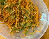 A picture of step 3 of Spicy carrot and cucumber salad.