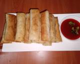 A picture of step 5 of Vegetables noodles spring rolls.