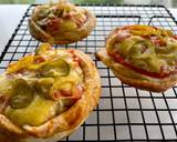 รูปขั้นตอนการทำที่ 5 ของ แฮมมายองถ้วยแป้งพัฟอย่างเร็ว(Mayon Ham Cheese in Pastry Puff Cup)🧀🥒🍞