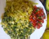 A picture of step 9 of Mukimo with steamed Cabbage.