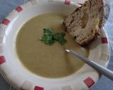 A picture of step 4 of Jerusalem artichoke and marrow soup.