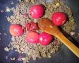 A picture of step 2 of Ground beef with spinach and fresh tomatoes #allstarscontest.