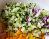 A picture of step 2 of Vegetable salsa.