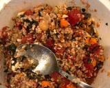 A picture of step 2 of Quinoa Mediterranean vegetable squash.