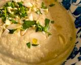 A picture of step 3 of Almendras Soup with spiced almonds and cauliflower.