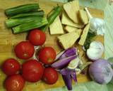 A picture of step 1 of Vegetable curry south Indian traditional way.