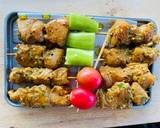 รูปขั้นตอนการทำที่ 5 ของ ไก่ Tikka Skewers🍗/มิ้นต์ Sauce🍵/อาจาด🥒/Nacho Party Set🎉🍋(Chicken Tikka with mint Sauce🌶️🧄)