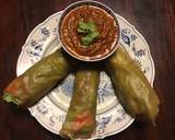 A picture of step 3 of California Farm Peanut Butter Dip and Spring Rolls.