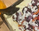 A picture of step 3 of Beetroot and feta tart.