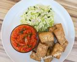 A picture of step 3 of Awara/Tofu/ Soybeans Cheese with Vegetables & Pepper Sauce.