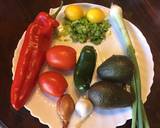 A picture of step 1 of California Farm Guacamole Dip.