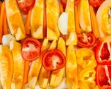 A picture of step 1 of Pumpkin Soup with Roasted Vegetables.