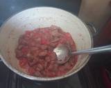 A picture of step 4 of Wet Fried Gizzards and traditional vegetables.