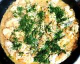 A picture of step 6 of Hake in milky onion sauce.