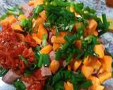 A picture of step 4 of Baked sweet potatoes in vegetable mix.