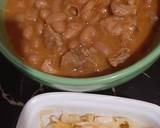 A picture of step 8 of Bean Stew with buttered cabbage.