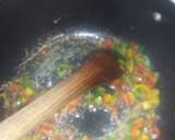 A picture of step 3 of Vegetable rice.