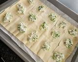 A picture of step 4 of Fresh onions & Feta cheese pastry pockets.