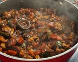 A picture of step 6 of Black Bean Paste Chicken and Vegetables. Jajangmyeon (Keto).