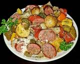 A picture of step 4 of Mike's Andouille Sausage & Vegetable Melody.