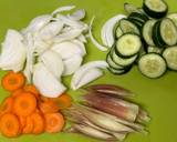 A picture of step 2 of Lightly Pickled Vegetables using Whey.