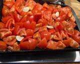 A picture of step 1 of Tomato (with carrot, red pepper and potato) soup.