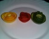 A picture of step 4 of Vegetable n fruit Rose Flowers.# Author marathon.