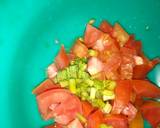 A picture of step 3 of Tomato Garlic Spaghetti.