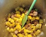 A picture of step 2 of Jerusalem artichoke and marrow soup.