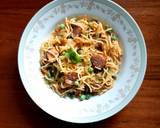 A picture of step 6 of One-pot cabbage & Sausage pasta.