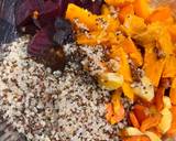 A picture of step 4 of Roasted beetroot, parsnip and winter veg quinoa salad.