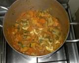 A picture of step 4 of Mashedmatoke and vegetables curry #4week challenge.