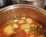 A picture of step 3 of Peas stew with rice and cabbage.