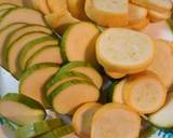 A picture of step 1 of Vegetables on a stovetop.