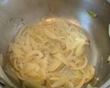 A picture of step 1 of Spiced Caramelised onion and potato soup.