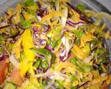 A picture of step 7 of Red cabbage and capsicum salad.