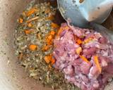 รูปขั้นตอนการทำที่ 4 ของ สาคูไส้หมูแครอทเห็ดหอมถั่วลิสง🍄🥕🥜🌶️