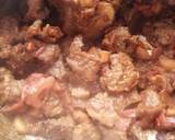 A picture of step 4 of Wet fry goat meat with vegetable rice.