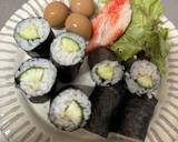 A picture of step 3 of Cucumber Roll Sushi かっぱ巻き.