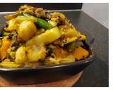 A picture of step 9 of Illish macher matha diy pui shaker ghonto / Mixed Vegetable with Hilsa in Bengali Style.