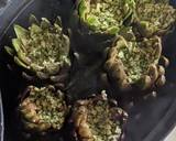 A picture of step 7 of Breadcrumbs-stuffed artichokes.