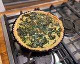 A picture of step 8 of Broccoli, feta and spinach quiche.