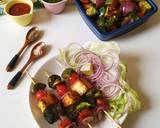 A picture of step 11 of Grilled vegetable shish kebab.