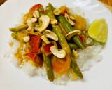 A picture of step 7 of Thai vegetables with jasmine rice.