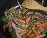 A picture of step 4 of Stir-fried sausage veggies.