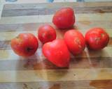 A picture of step 1 of Tomato upside down omelette#cookingwithtomatoes.