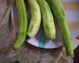 A picture of step 1 of Green Luffa vegetable (torai).