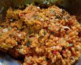 A picture of step 2 of Tomato Rice Fritters/ball#recreatedish.