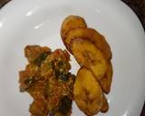 A picture of step 2 of Breakfast leftover eggplants curry and plantain#Author marathon.