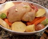 A picture of step 3 of Roast Chicken n' Vegetables with Mushroom gravy.